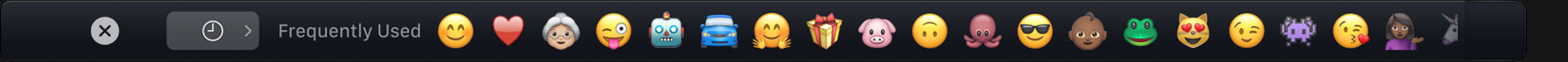 touchbar emoji