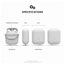 Калъф Elago AirPods Waterproof Case - White