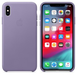 Кожен Калъф Apple iPhone XS Max Leather Case - Lilac