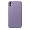 Кожен Калъф Apple iPhone XS Max Leather Case - Lilac