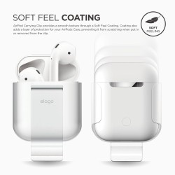 Щипка Elago AirPods Carryng Clip - прозрачна