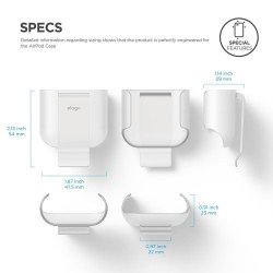 Щипка Elago AirPods Carryng Clip - прозрачна