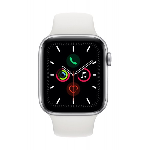 Часовник Apple Watch Series 5 Sport Band 44 mm - Silver/White