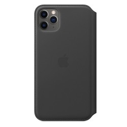 Кожен калъф Apple iPhone 11 Pro Max Leather Folio - Black