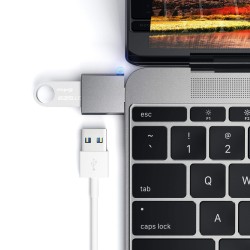 Адаптор Satechi Type-C - Type A USB Adapter - Space Grey