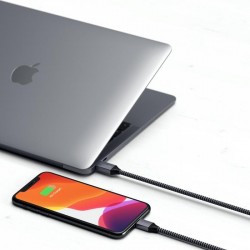 Кабел Satechi Type-C to Lightning Charging Cable - Space Gray
