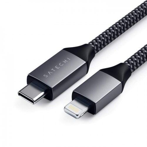 Кабел Satechi TYPE-C to Lightning Charging Cable - Space Gray