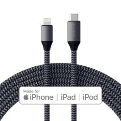 Кабел Satechi Type-C to Lightning Charging Cable - Space Gray