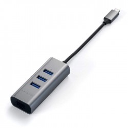 Адаптер Satechi Aluminium TYPE-C Hub (3x USB 3.0,Ethernet) -
