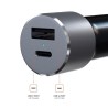 Зарядно за кола Satechi 72W Type-C PD Car Charger - Space Gray