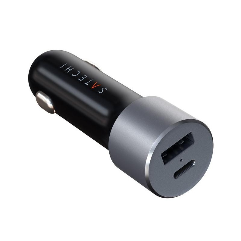 Зарядно за кола Satechi 72W Type-C PD Car Charger - Space Gray Зарядно за кола Satechi 72W Type-C PD Car Charger - Space Gray