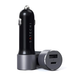 Зарядно за кола Satechi 72W Type-C PD Car Charger - Space Gray