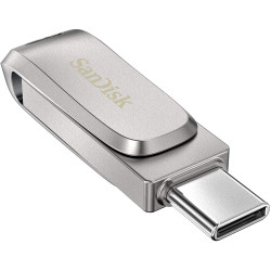 Външна памет SanDisk Ultra Dual Drive Luxe USB 3.1 64GB - Silver