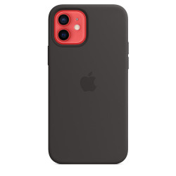 Силиконов калъф Apple iPhone 12/12 Pro Silicone Case with MagSafe, Black