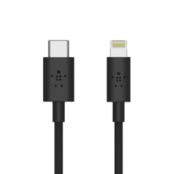 Кабел Belkin BOOST↑CHARGE™ USB-C Cable with Lightning Connector (1.2m), Black