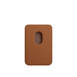 Кожен портфейл Apple iPhone Leather Wallet with MagSafe, Saddle