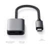 Аудио адаптер Satechi USB-C to 3.5mm Audio & PD Adapter - Space
