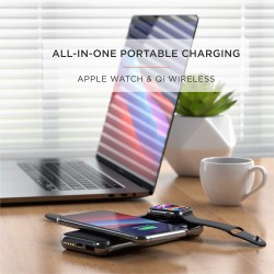 Външна батерия Satechi Quatro Wireless Power Bank - Space Grey