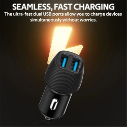 Зарядно за кола Promate VolTrip-Duo Dual Car Charger 1xUSB-A