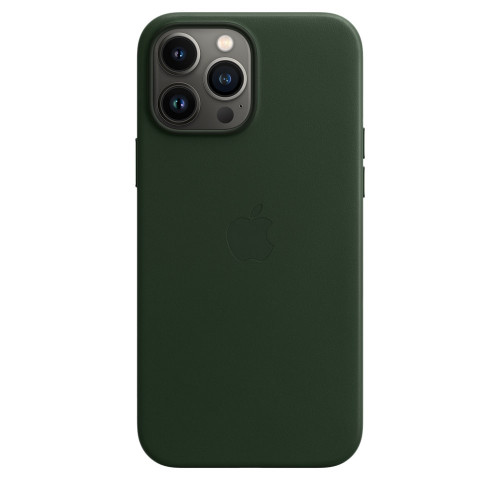 Кожен калъф Apple iPhone 13 Pro Max Leather Case with MagSafe, Sequoia Green