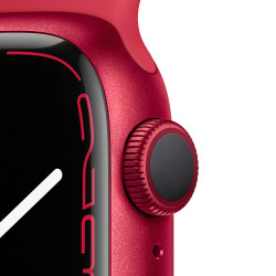 Часовник Apple Watch Series 7 GPS Sport Band 45mm, (PRODUCT)RED