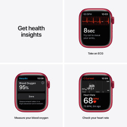 Часовник Apple Watch Series 7 GPS Sport Band 45mm, (PRODUCT)RED