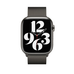 Каишка Apple Watch, 42 - 44 - 45mm Band, Milanese Loop, Graphite