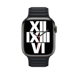 Каишка Apple Watch 42 - 44 - 45 mm, Leather Link, M/L, Midnight