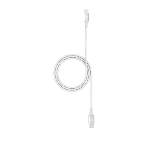 Кабел за зареждане Mophie USB-C Cable with Lightning Connector 1 m, White
