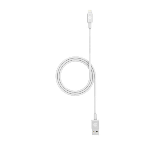 Кабел за зареждане Мophie Charge and Sync Cable-USB-A to Lightning 1 m, White