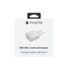 Зарядно Mophie 30W USB-C GaN wall adapter, White