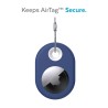 Ключодържател Speck SiliRing AirTag, Coastal Blue/White