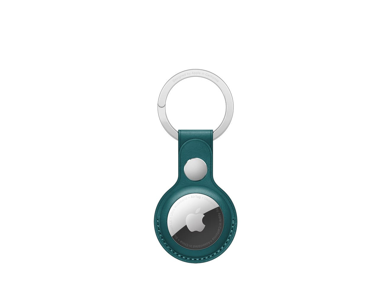 Ключодържател Apple AirTag Leather Key Ring, Forest Green
