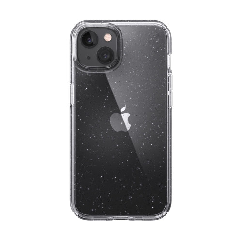 Удароустойчив калъф Speck за iPhone 13, Presidio Perfect-Clear, Clear/Platinum Glitter