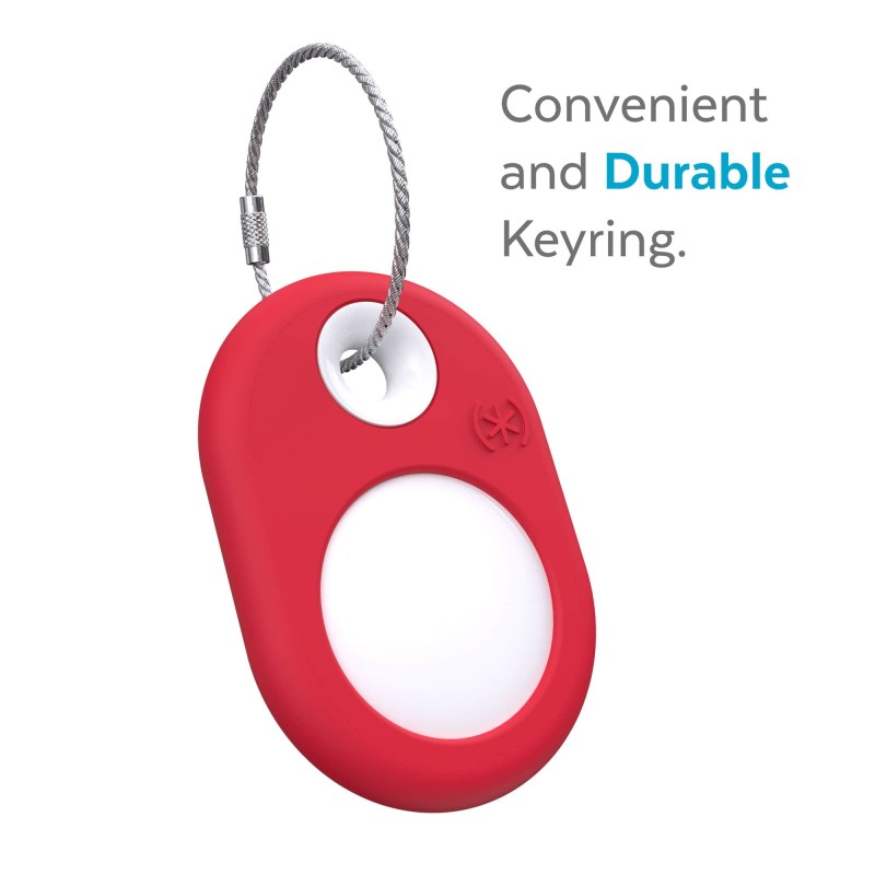 Ключодържател Speck SiliRing AirTag, Unreal Red/White Ключодържател Speck SiliRing AirTag, Unreal Red/White