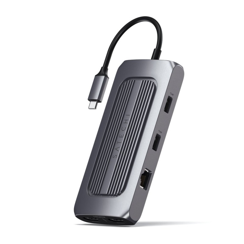 Хъб Satechi Aluminium USB-C Multiport MX Adapter - Space Grey Хъб Satechi Aluminium USB-C Multiport MX Adapter - Space Grey