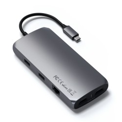 Хъб Satechi Aluminium USB-C Multiport MX Adapter - Space Grey