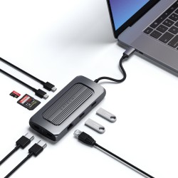 Хъб Satechi Aluminium USB-C Multiport MX Adapter - Space Grey