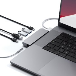 Хъб Satechi Aluminium Pro Hub Mini - Space Grey