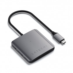 Хъб Satechi 4-PORT USB-C HUB, Space Grey