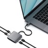 Хъб Satechi 4-PORT USB-C HUB, Space Grey
