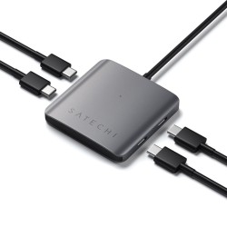Хъб Satechi 4-PORT USB-C HUB, Space Grey