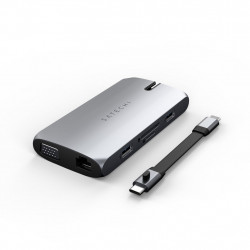 Хъб Satechi USB-C On the go Multiport adapter - Space Grey