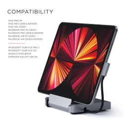 Стойка и хъб Satechi Aluminium Stand & Hub for iPad Pro - Space