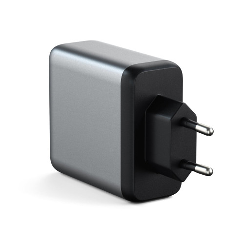 Зарядно Satechi 100W USB-C PD Wall Charger Gallium Nitride (GaN) charging - Space Grey