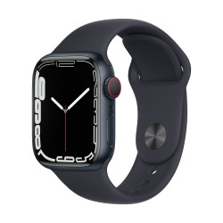Часовник Apple Watch S7 Cellular, 41mm Midnight Aluminium Case