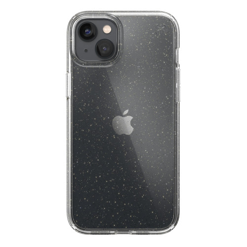 Калъф Speck iPhone 14 Plus, Presidio Perfect Clear Glitter (Clear/Clear w/Gold Giitter)