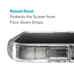 Калъф Speck iPhone 14 Pro, Presidio Perfect Clear Glitter