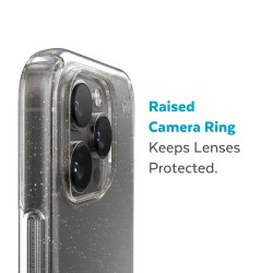 Калъф Speck iPhone 14 Pro, Presidio Perfect Clear Glitter