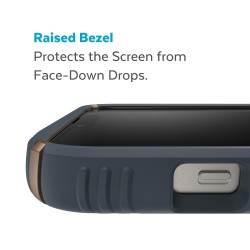 Kалъф Speck iPhone 14 Presidio2 Grip, Charcoal/CoolBronzeWhite